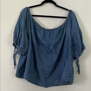 Lane Bryant | Blue Denim Blouse